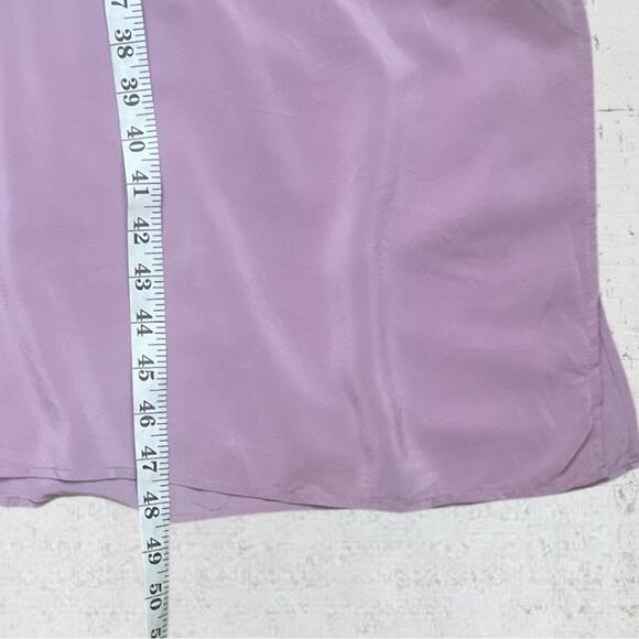 Equipment Jada Silk Slip Midi Dress Small Orchid Smoke Asymmetric Hem Fairycore - Picture 14 of 16